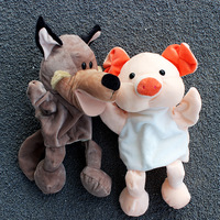 Jouets de marionnettes à main animaux en peluche Poupées de jeu interactives parent-enfant contrôlées à la main Soulagement du stress Cadeaux pour enfants