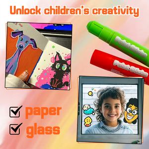 24 Uds. Barras de pintura al temple sólidas de secado rápido a base de agua lavables no tóxicas crayón multiusos - Product Image 3