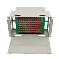 Coffret de distribution optique (ODF) 96 fibres, panneau de brassage fibre optique 19'' pour montage en rack, en acier laminé à froid pour FTTH, FTTx et centres de données