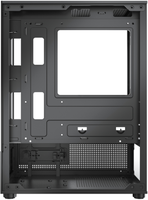 Châssis de jeu en verre trempé 270 ° Full-View Dual Gaming Game Computer PC Game Mid Tower Case
