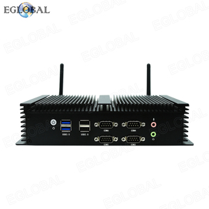 Eglobal OEM อุตสาหกรรม Pc I5 4278U I7 4578U 6 * RS232สนับสนุน RS485/RS482 <span class=keywords><strong>2</strong></span> * <span class=keywords><strong>2</strong></span>.5Gbz Lan Win10 Fanless มินิพีซี - Product Image 1