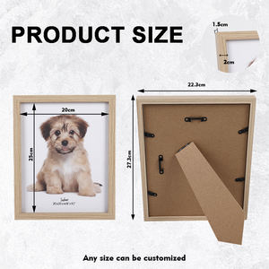 20 x25 ס "מ הסיטונאי באיכות גבוהה תפאורה הביתה זיכרון לחיות מחמד כלב טביעת רגל תמונה מסגרות - Product Image 5