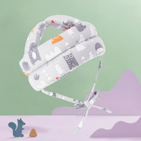 Casque réglable en coton pour bébé, protecteur de marche, anti-collision, pour enfant en bas âge