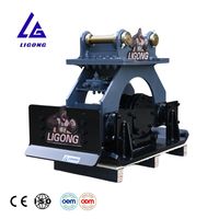 Compacteur hydraulique CE ISO avec plaque latérale amovible pour excavatrices de 15 à 25 tonnes dans divers terrains