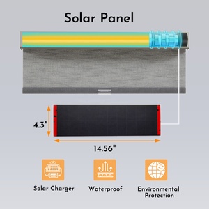 ستائر دوارة ذكية أوتوماتيكية صديقة للبيئة للمطبخ الداخلي مع لوحة طاقة شمسية مدمجة ومحرك كهربائي - Product Image 5