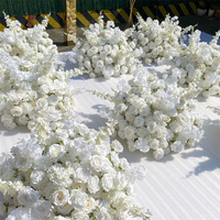 C-260 Vente en gros de boules de fleurs blanches pour centre de table de mariage, centre de table de mariage en roses ivoire pour événements, fêtes, décoration de la maison