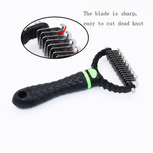 Escova de remoção de pelos para cachorros, escova dupla face original de fábrica, pente cortante para remoção de pelos de animais de estimação - Product Image 5