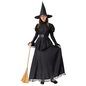 <span class=keywords><strong>Disfraz</strong></span> de Bruja Negra para Halloween, <span class=keywords><strong>Disfraz</strong></span> de Bruja para Carnaval, Conjunto de <span class=keywords><strong>Disfraz</strong></span> de Juego de Rol, Vestidos de <span class=keywords><strong>Mujer</strong></span>, Disfraces para Convenciones de Cómics - Product Image 5