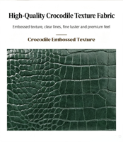 Série Premium JOYSUN – Sac Demi-Lune Tendance et Durable avec Fermeture Éclair, Marron, Effet Croco, Imperméable, Doublure Contrastante, Personnalisable en Peau de Crocodile