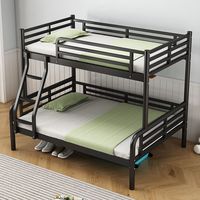 Lit double en acier avec escalier, design pliable pour dortoirs scolaires, appartements, chambres modernes et hôtels
