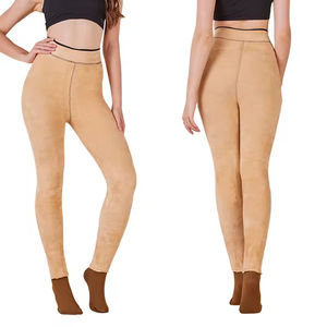 <span class=keywords><strong>Collant</strong></span> Termici Invernali Personalizzati, Spessi, Caldi, Trasparenti, Foderati in <span class=keywords><strong>Pile</strong></span> Color Caramello - Product Image 4
