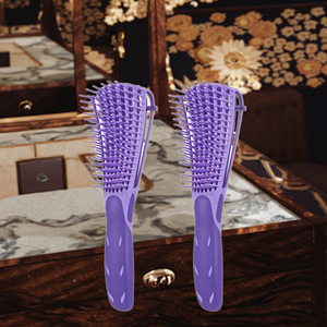 Cepillo y alisador de <span class=keywords><strong>pelo</strong></span> desenredante personalizado al por mayor mejor para cabello húmedo y seco iónico con paleta de ventilación hecha de nailon - Product Image 4