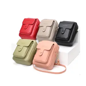 Fashion Brand PU Leather Small Women Crossbody Bag Luxury H Phone Purse With Adjustable Strap Female Mini Messenger Shoulder Bag