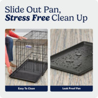 Cage pliable multicolore pour animaux de compagnie, classique, à porte unique, avec loquets de sécurité, plateau à déchets amovible, montage facile, revêtement poudré, pour intérieur