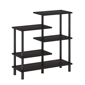 5-Tier Grey/Black Metal Round Shape Standing Type Display <b>Rack</b> 5-Layer Rotating <b>Spice</b> <b>Rack</b> for Any Room Multipurpose Shelf - Product Image 1