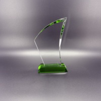 Trophée en cristal K9 vierge en gros, récompense personnalisée, trophée en verre cristal gravé au laser 3D