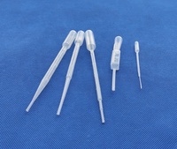 Pipette de transfert jetable, plupette en plastique, double ampoule, pour laboratoire, 100, 80, 200mm