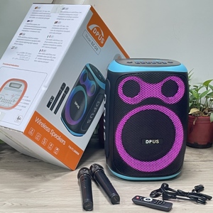 8-inch Super bass không dây BT Karaoke Loa RGB ánh sáng hoạt động woofer xách tay Đảng hỗ trợ tùy chỉnh OEM Pin IPX5 - Product Image 5