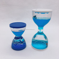Minuteur liquide en acrylique, nouveau jouet à mouvement liquide, sablier à huile, sablier à action liquide