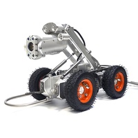 Elektrikli Kaldırma Kamerası Kanalizasyon Borusu Tarama Kamerası İnceleme Robotu IP68 Su Geçirmez 12 İnç HD LCD Ekranlı