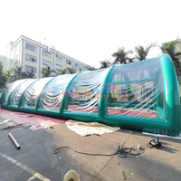 Dôme de couverture de piscine gonflable en PVC transparent, étanche à l'air et à la pluie, 0,6 mm, avec pompe, garantie 3 ans, thermosoudé, facile à installer