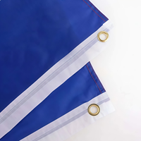 Drapeau national français en polyester durable avec impression numérique, finition satinée, pour décorations de fêtes et événements sportifs, œillets en laiton
