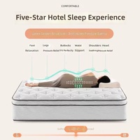 Matelas hybride moderne à ressorts ensachés et mousse à mémoire de forme Sleep Well, épaisseur moyenne >30cm, soulagement des douleurs dorsales, mobilier de maison, garantie 10 ans