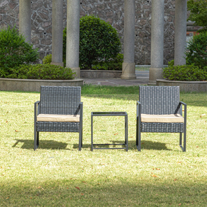 Muebles de Jardín Metálicos Modernos de Alta Calidad, Conjunto de Mesa y Sillas para Exteriores, para Sala de Estar y Comedor, con opción de pago a plazos - Product Image 5