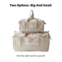 Sac de voyage week-end personnalisé en toile écologique avec fermeture éclair pour la gym, les activités de plein air et les voyages - Organisateur pour femme