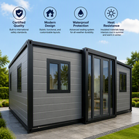 Maison conteneur extensible et respirante, pliable, portable, mobile, logement temporaire, espace modulaire moderne, supermarché