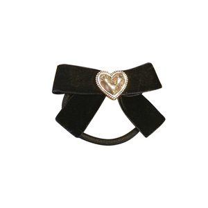 Pinza para el cabello con lazo de terciopelo estilo francés, lazo para el cabello de alta elasticidad, accesorio para el cabello minimalista coreano. - Product Image 5