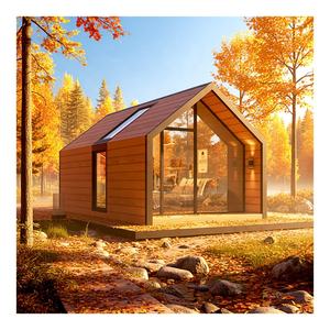 <span class=keywords><strong>Casa</strong></span> Prefabbricata a Forma di A in Legno per Osservare le Aurora Boreali, Lodge per Safari Faunistico, Rifugio sulla Cima della Montagna - Product Image 1