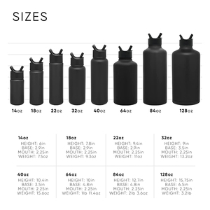 32oz 40oz 64oz Logo personnalisé large ouverture double paroi en acier inoxydable enduit de poudre thermos flacons à vide bouteille d'eau de sport - Product Image 5