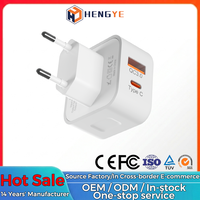 Prise murale universelle 20W USB C Port A + C PD Charge rapide Chargeur d'alimentation multi-appareils pour téléphone portable