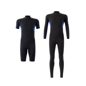 السباحة النسائية 2/3 واقية من البرد قطعة واحدة أكمام قصيرة شتوية رطبة السباحة الغوص الحماية من الشمس ركوب الأمواج - Product Image 4