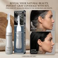 Tinte para el Cabello para Cubrir Raíces Grises al Instante, Tinte en Crema para Retocar Cabello Gris, Cubre Raíces Grises, Peine Mágico para Colorear el Cabello