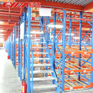 Sistema de estanterías de acero de almacenamiento de almacén multinivel Protección contra la corrosión Plataforma de Estructura Industrial Estantería de entresuelo de metal - Product Image 5