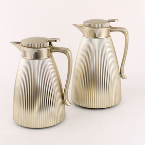 700ML/1000ml Thé Dallah Isolation Arabe Thermique Flacon Thermos Arabe Cafetière avec Intérieur en <span class=keywords><strong>Verre</strong></span> Rose - Product Image 5