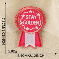 NOUVEAU Patch brodé thermocollant avec inscription anglaise pour chaussures, chapeaux, sacs et accessoires