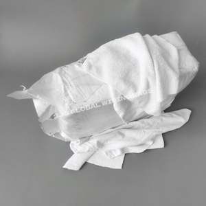 Chiffons de nettoyage industriels en coton pur, chiffons de nettoyage de qualité industrielle, blancs, réutilisables pour le nettoyage - Product Image 1