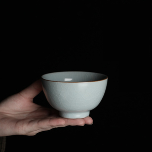 Single cup Kung Fu ceramic tea cup Ru porcelain master cup - Product Image 2
