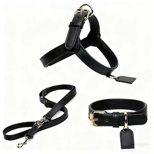Collar de perro de cuero ajustable de lujo personalizado: con etiqueta de cuero exclusiva, textura de gama alta para perros de varios tamaños - Product Image 3