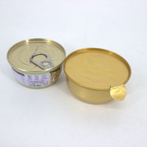 Bol en aluminium rond fer blanc vide <span class=keywords><strong>caviar</strong></span> tomate thon viande anneau en métal tirer qualité alimentaire porridge boîtes de conserve - Product Image 5