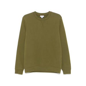 เสื้อสเวตเชิ้ตผ้าฝ้ายผสมสีธรรมชาติสำหรับผู้ชาย แบบไม่มีลาย พิมพ์ดิจิทัล ย้อมสีตามสั่ง รับผลิตแบรนด์ส่วนตัว - Product Image 1