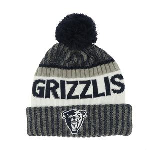 Wholesale Custom Logo Jacquard Pom Pom Bobble Knitted Beanie Winter Hats Caps Made From Recycled Plastic Bottles Eco-Friendly - Product Image 2