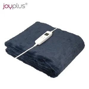 LCD Display 10 Temperature Settings Electric Blanket Cozy Fleece 160W Washable Electric Blanket