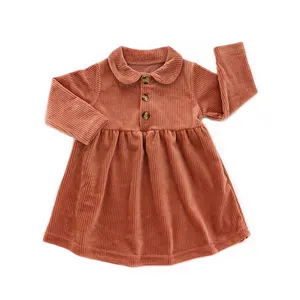 New Arrival Fall Winter Long Sleeves Boutique Infant Baby <strong>Dresses</strong> <strong>Toddler</strong> Kids Girl <strong>Dresses</strong> - Product Image 1