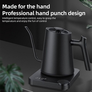 Hervidor eléctrico de cuello de cisne de 1200W, interior de acero inoxidable, capacidad de 0,9L, Control de temperatura, calentamiento rápido, verter café/té/hervir - Product Image 3