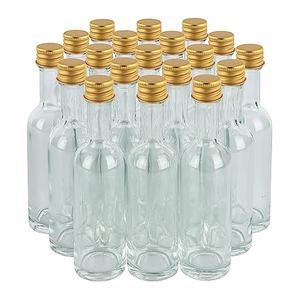 Vente Mini bouteilles en verre plat de 50ml vides pour vin Vodka Gin <span class=keywords><strong>rhum</strong></span> whisky café jus liqueur. Surface d'impression d'écran - Product Image 1
