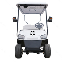 Voiture de golf électrique de luxe à 4 roues motrices, 4 places, avec 2 haut-parleurs, fabriquée par LIONDI Construction Machinery Factory